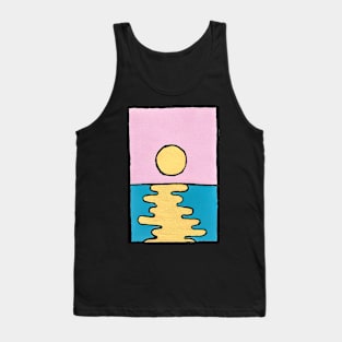 Color Block Sunset Tank Top